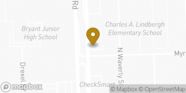 Map showing the location of Subway in Dearborn, MI 48128