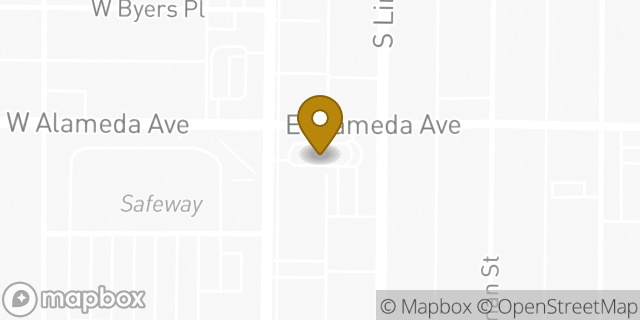 Map showing the location of McDonald's in Denver, CO 80209