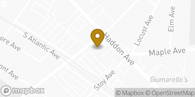 Map showing the location of Amazon Locker - Chart in Haddon Township, NJ 08108