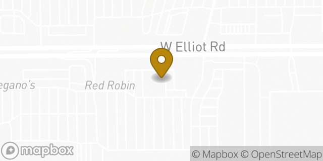 Map showing the location of Starbucks in Tempe, AZ 85284
