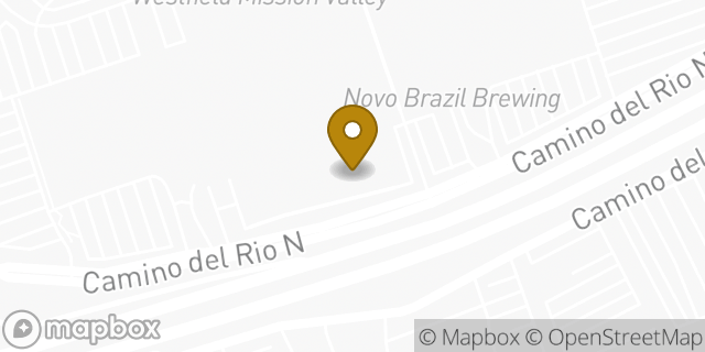 Map showing the location of Buffalo Wild Wings in San Diego, CA 92108