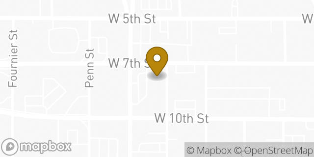 Map showing the location of Amazon Locker - Sidestream in Fort Worth, TX 76102
