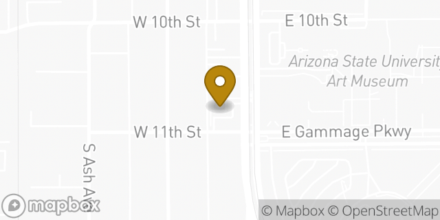 Map showing the location of Chipotle Mexican Grill in Tempe, AZ 85281