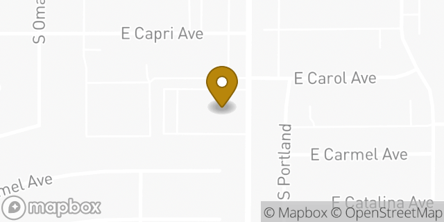 Map showing the location of The Church of Jesus Christ of Latter-day Saints in Mesa, AZ 85206