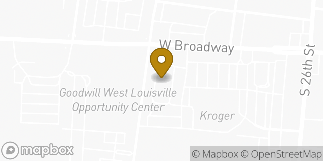 Map showing the location of McDonald's in Louisville, KY 40211