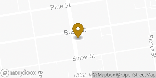 Map showing the location of Starbucks in San Francisco, CA 94115