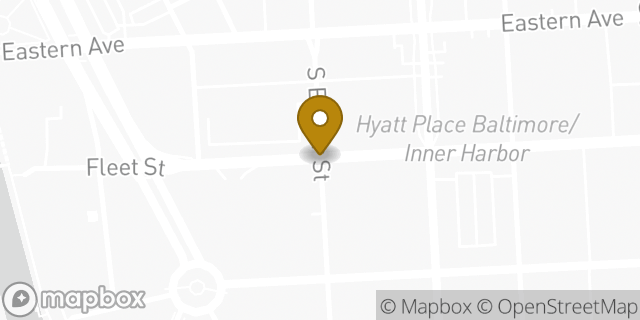 Map showing the location of Whole Foods Market in Baltimore, MD 21202