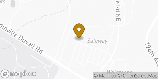 Map showing the location of Amazon Locker - Ramon in Woodinville, WA 98077
