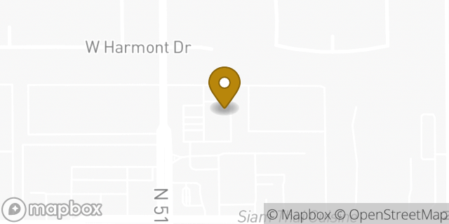Map showing the location of Amazon Locker - Melvin in Glendale, AZ 85302