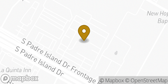 Map showing the location of Autonation Ford Corpus Christi in Corpus Christi, TX 78412