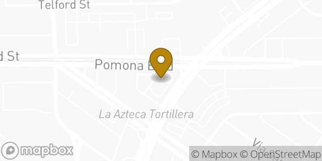 Map showing the location of McDonald's in Los Angeles, CA 90022