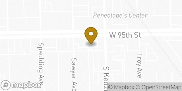 Map showing the location of CVS Pharmacy in Evergreen Park, IL 60805