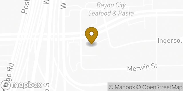 Map showing the location of Budget Car Rental in Houston, TX 77027