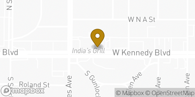 Map showing the location of Papa John's Pizza in Tampa, FL 33609