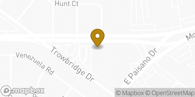 Map showing the location of Baskin-Robbins in El Paso, TX 79925