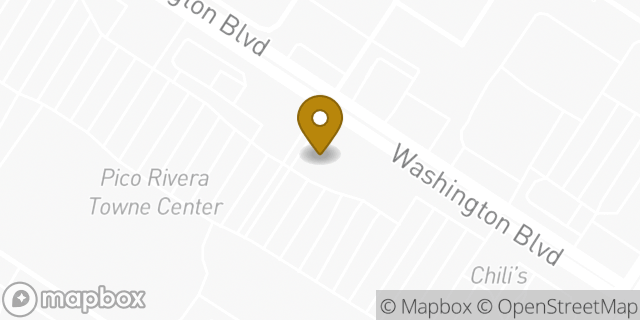 Map showing the location of Baskin-Robbins in Pico Rivera, CA 90660