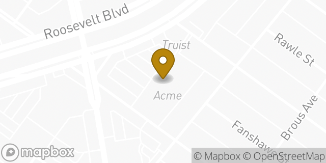 Map showing the location of Acme in Philadelphia, PA