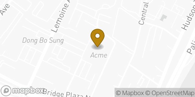 Map showing the location of Starbucks in Fort Lee, NJ 07024