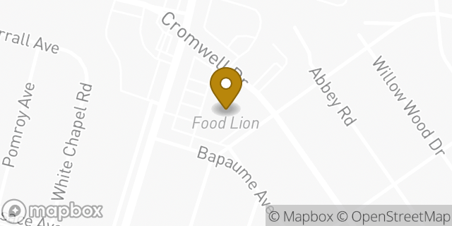 Map showing the location of Food Lion in Norfolk, VA 23509