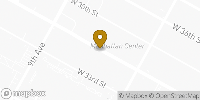Map showing the location of 34th Street - Midtown between 8th and 9th Avenue in New York City, NY 10001