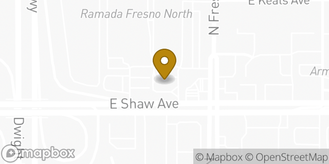 Map showing the location of McDonald's in Fresno, CA 93710