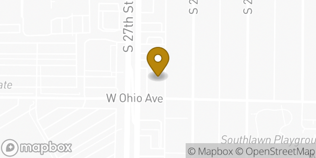Map showing the location of Papa Johns in Milwaukee, WI 53215