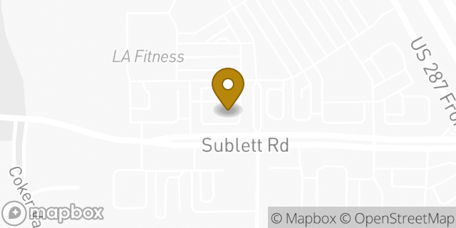 Map showing the location of Hwy 287 & Sublett Rd in Arlington, TX 76017