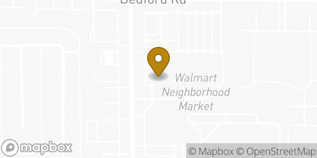 Map showing the location of The UPS Store in Bedford, TX 76021