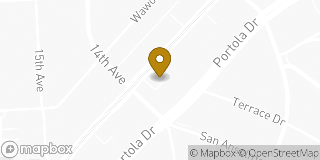 Map showing the location of Bank of America in San Francisco, CA 94127