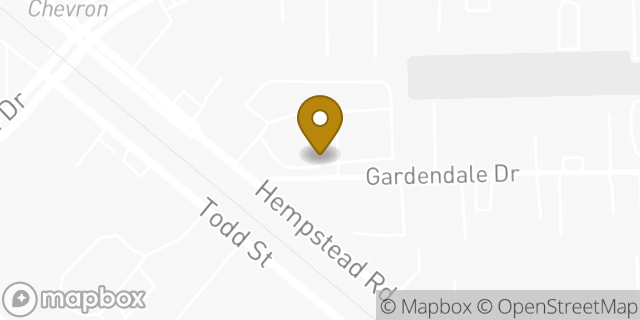 Map showing the location of Penske Truck Rental in Houston, TX 77092