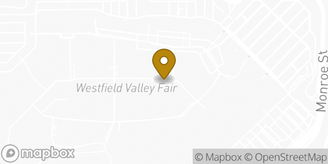 Map showing the location of Levi's Store in Santa Clara, CA 95050