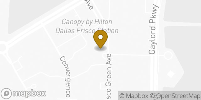 Map showing the location of Starbucks in Frisco, TX 75034