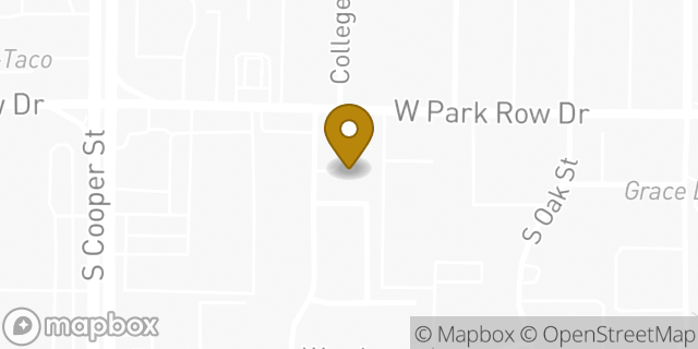 Map showing the location of Amazon Locker - Belonging in Arlington, TX 76010