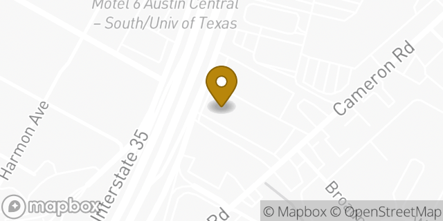 Map showing the location of AutoZone in Austin, TX 78723