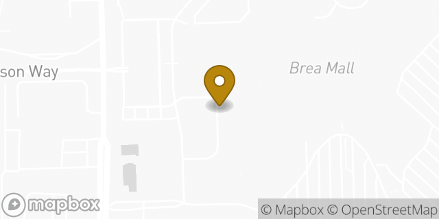 Map showing the location of Lululemon in Brea, CA 92821