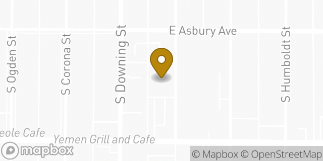 Map showing the location of ATM Walgreens in Denver, CO