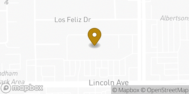 Map showing the location of Marshalls and HomeGoods in Buena Park, CA 90620