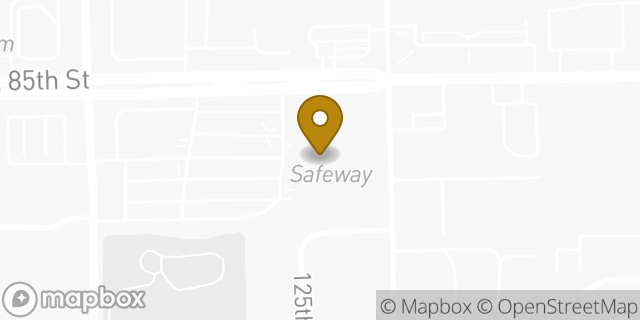 Map showing the location of Starbucks in Kirkland, WA 98033