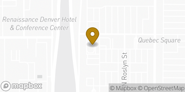 Map showing the location of McDonald's in Denver, CO 80207