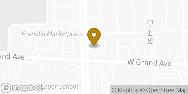 Map showing the location of Subway in Franklin Park, IL 60131
