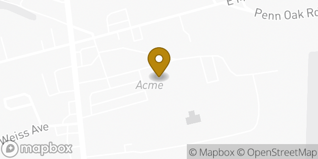 Map showing the location of Acme in Flourtown, PA 19031