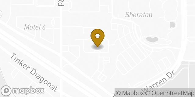 Map showing the location of La Quinta Inn and Suites by Wyndham Midwest City - Tinker AFB in Midwest City, OK 73110