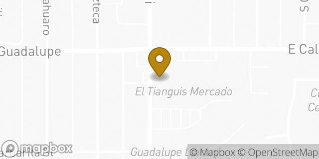 Map showing the location of American Legion Post 124 in Guadalupe, AZ 85283