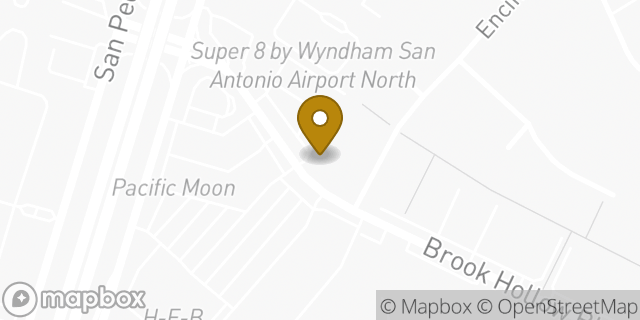 Map showing the location of The UPS Store in San Antonio, TX 78232