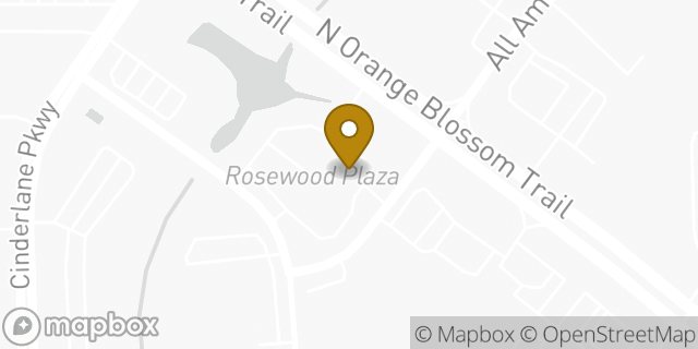 Map showing the location of Amazon Locker - Robin in Orlando, FL 32810