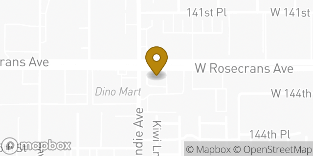 Map showing the location of Starbucks in Gardena, CA 90247