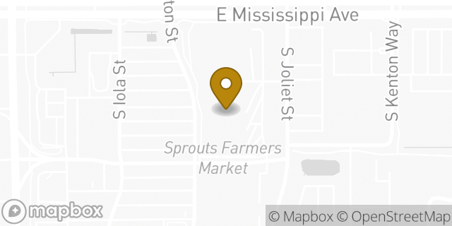 Map showing the location of FedEx ShipSite in Aurora, CO 80012