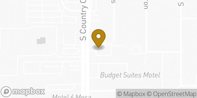 Map showing the location of Avis Car Rental in Mesa, AZ 85210