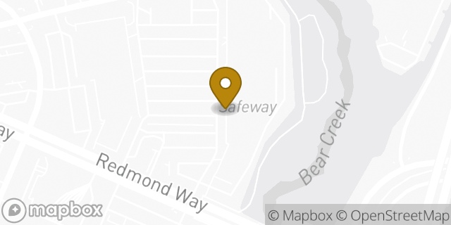 Map showing the location of Amazon Locker - Olive in Redmond, WA 98052