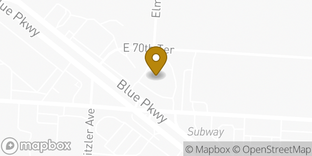 Map showing the location of ATM Walgreens in Raytown, MO 64133